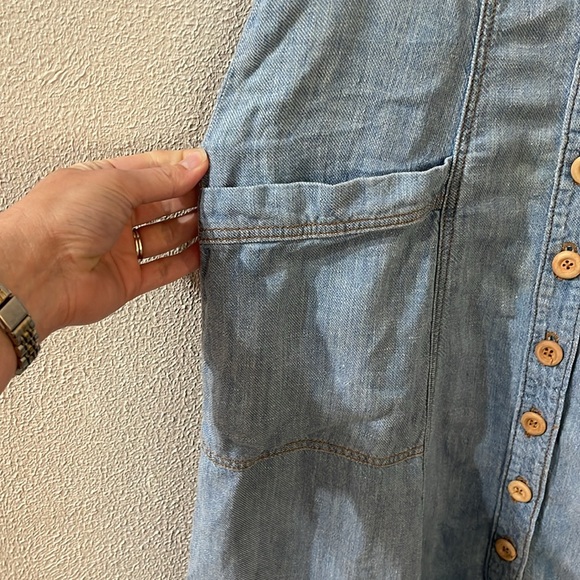 Anthropologie Pilcro Rostand Button-Front Midi Dress Size 2 - Picture 6 of 10